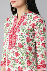 Women Cotton Floral Printed Kurta Salwar